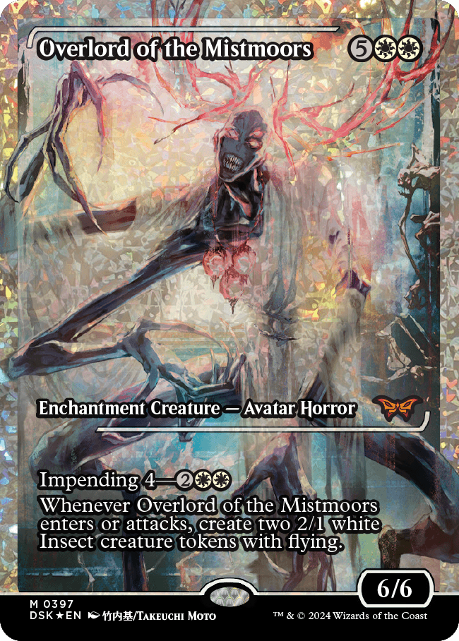 Overlord of the Mistmoors (Japan Showcase Fracture Foil) [Duskmourn: House of Horror] | Dumpster Cat Games