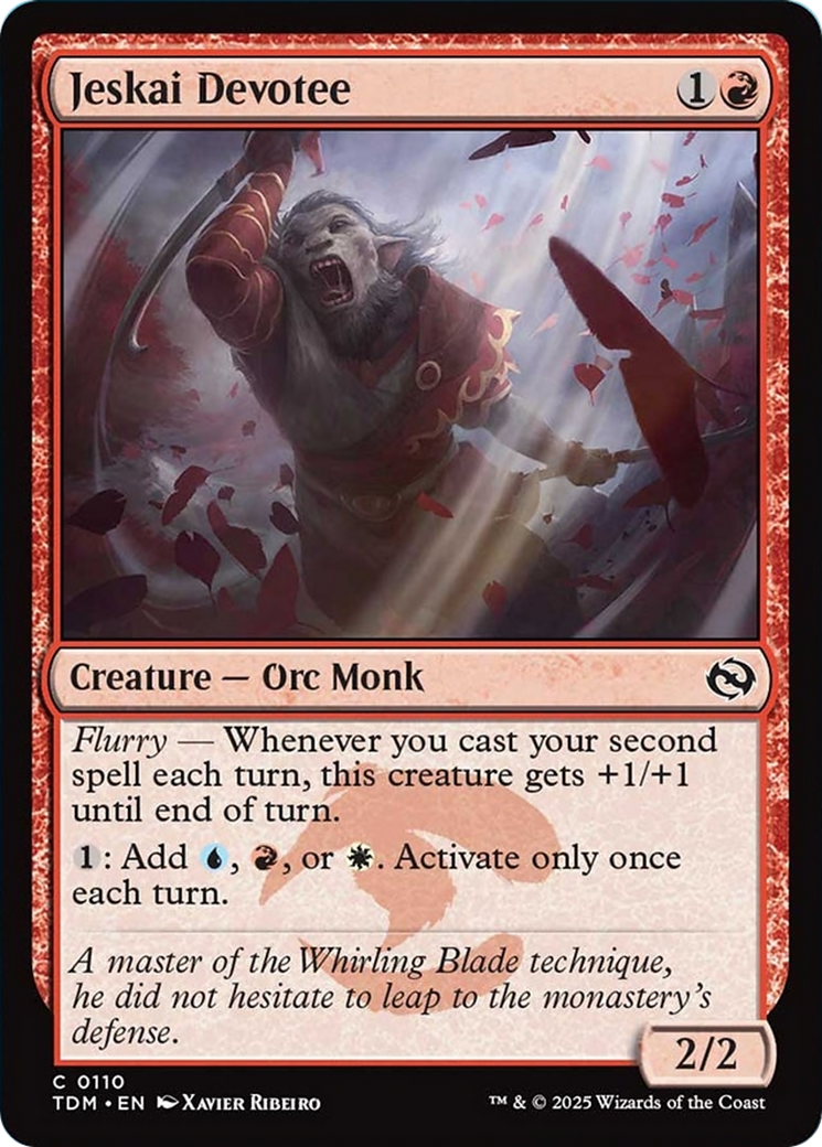Jeskai Devotee [Tarkir: Dragonstorm] | Dumpster Cat Games