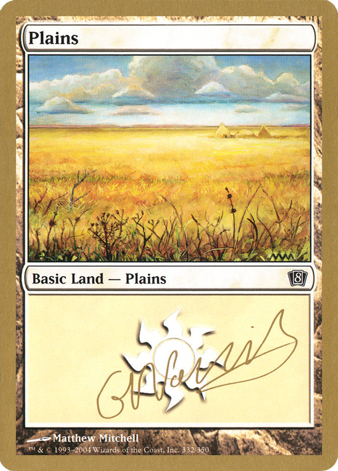 Plains (gn332) (Gabriel Nassif) [World Championship Decks 2004] | Dumpster Cat Games