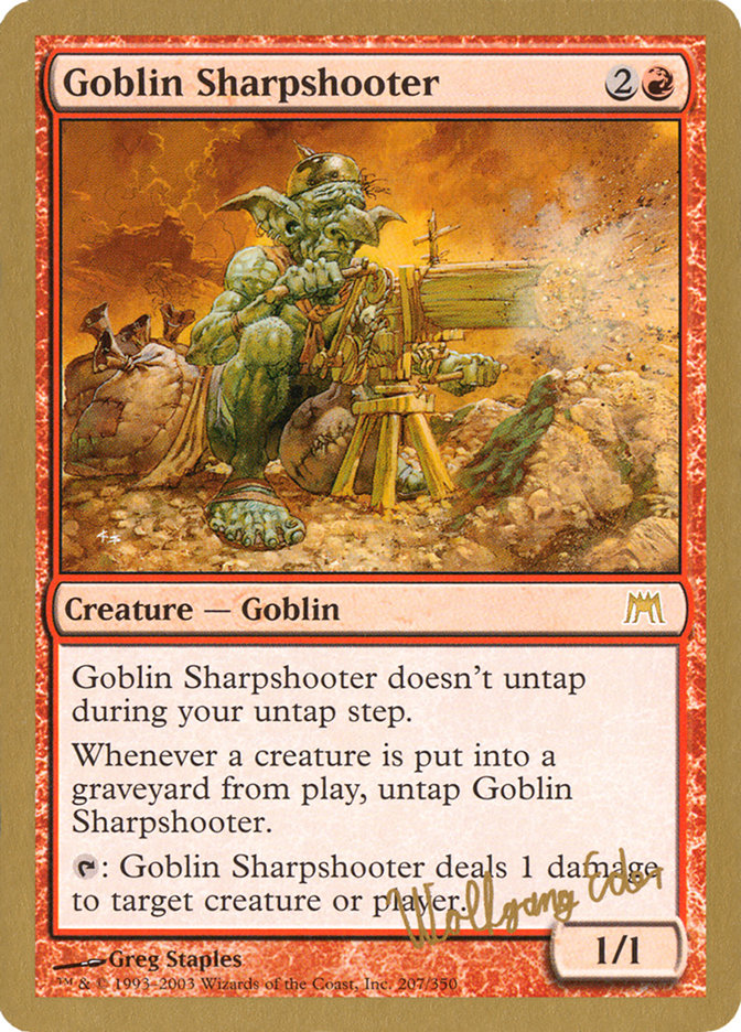 Goblin Sharpshooter (Wolfgang Eder) [World Championship Decks 2003] | Dumpster Cat Games