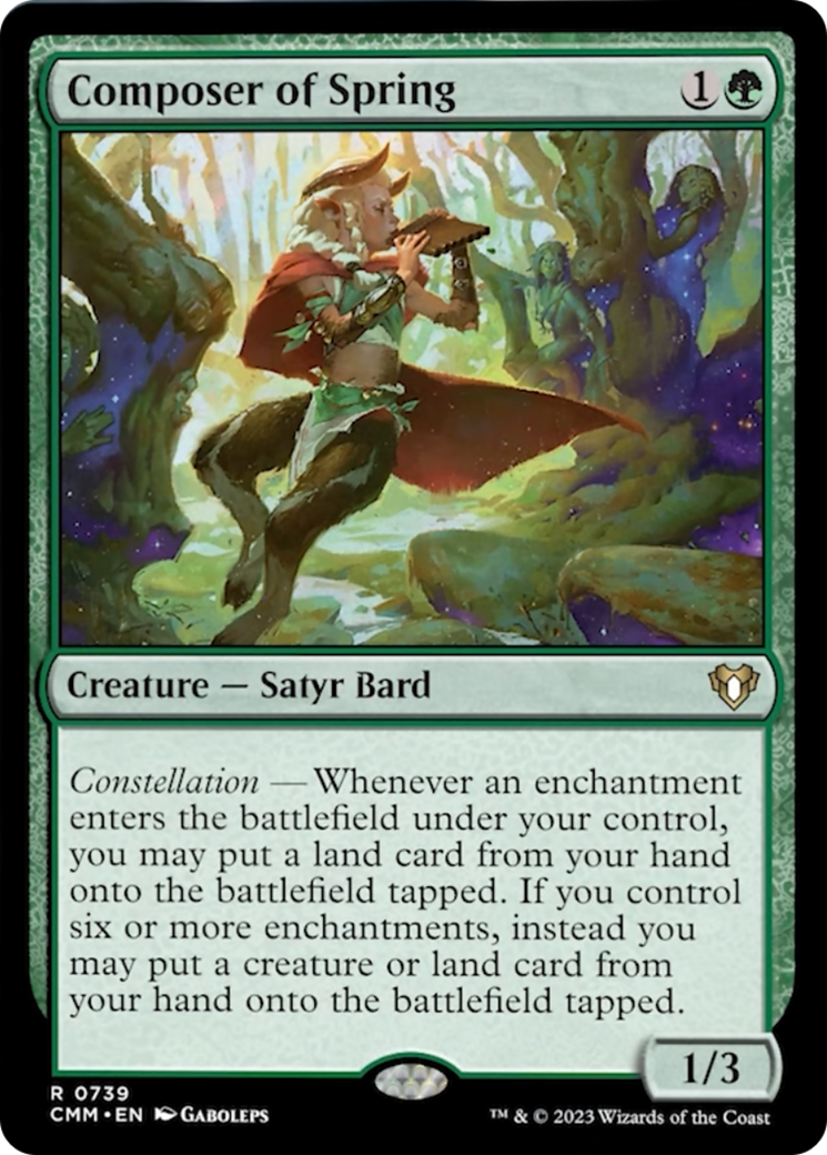 Composer of Spring [Commander Masters] | Dumpster Cat Games