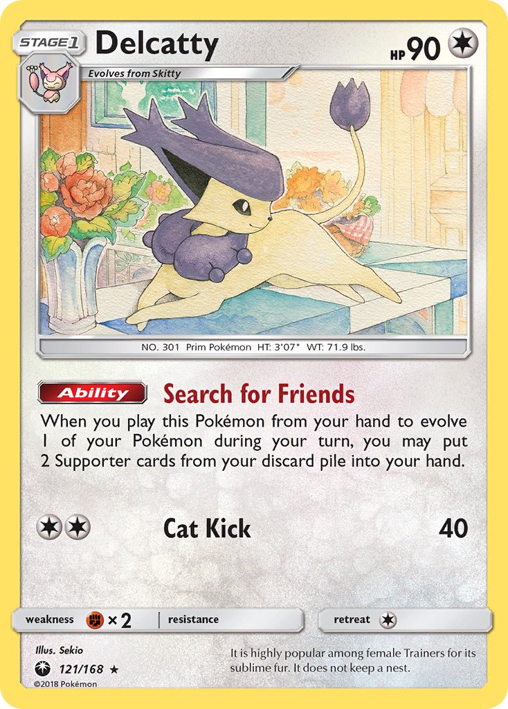 Delcatty (121/168) (Theme Deck Exclusive) [Sun & Moon: Celestial Storm] | Dumpster Cat Games