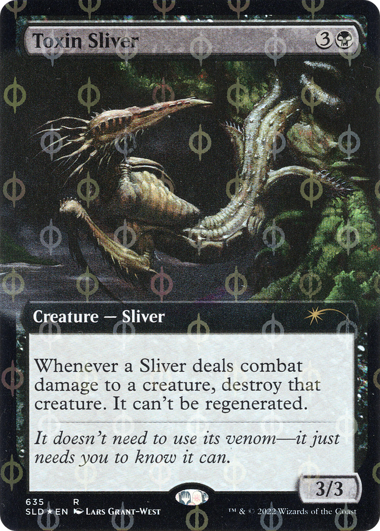 Toxin Sliver (Extended Art) (Step-and-Compleat Foil) [Secret Lair Drop Promos] | Dumpster Cat Games