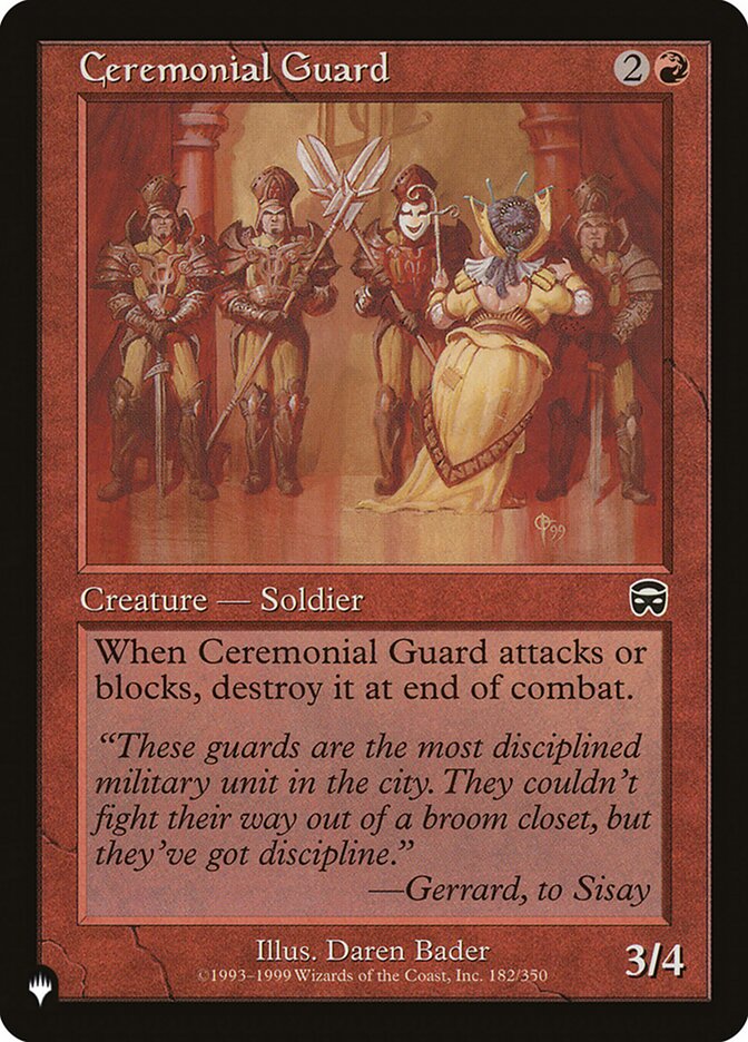 Ceremonial Guard [The List] | Dumpster Cat Games