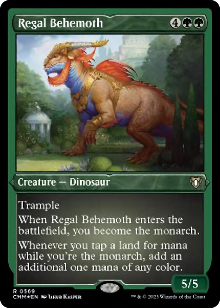 Regal Behemoth (Foil Etched) [Commander Masters] | Dumpster Cat Games