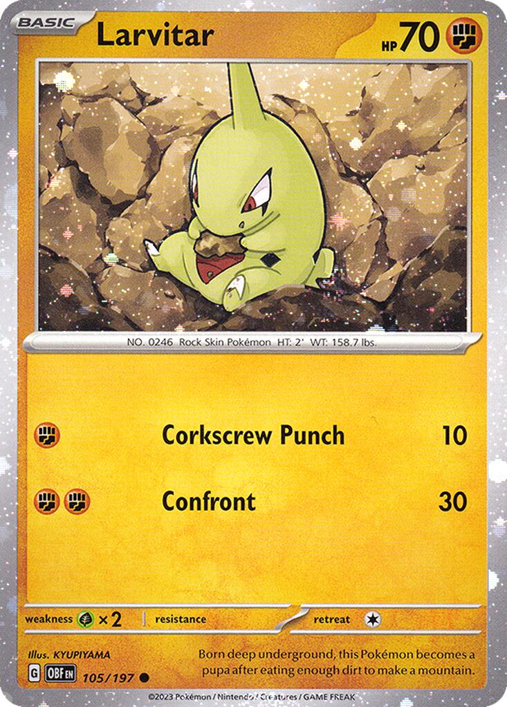 Larvitar (105/197) (Cosmos Holo) [Miscellaneous Cards] | Dumpster Cat Games