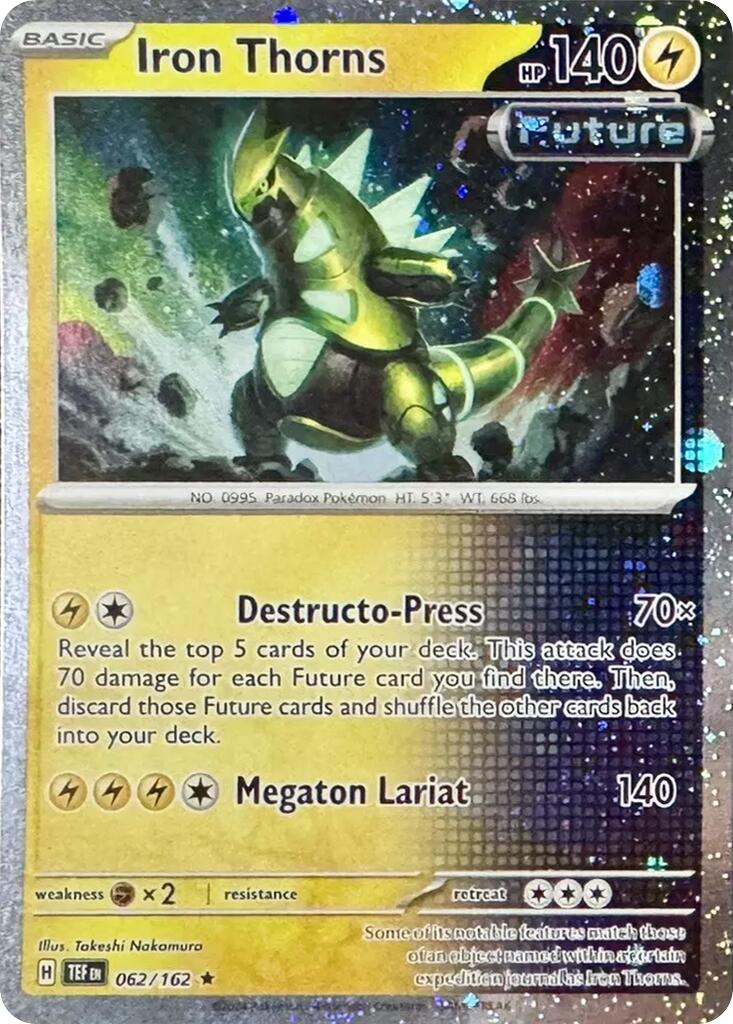 Iron Thorns (062/162) (Cosmos Holo) [Miscellaneous Cards] | Dumpster Cat Games