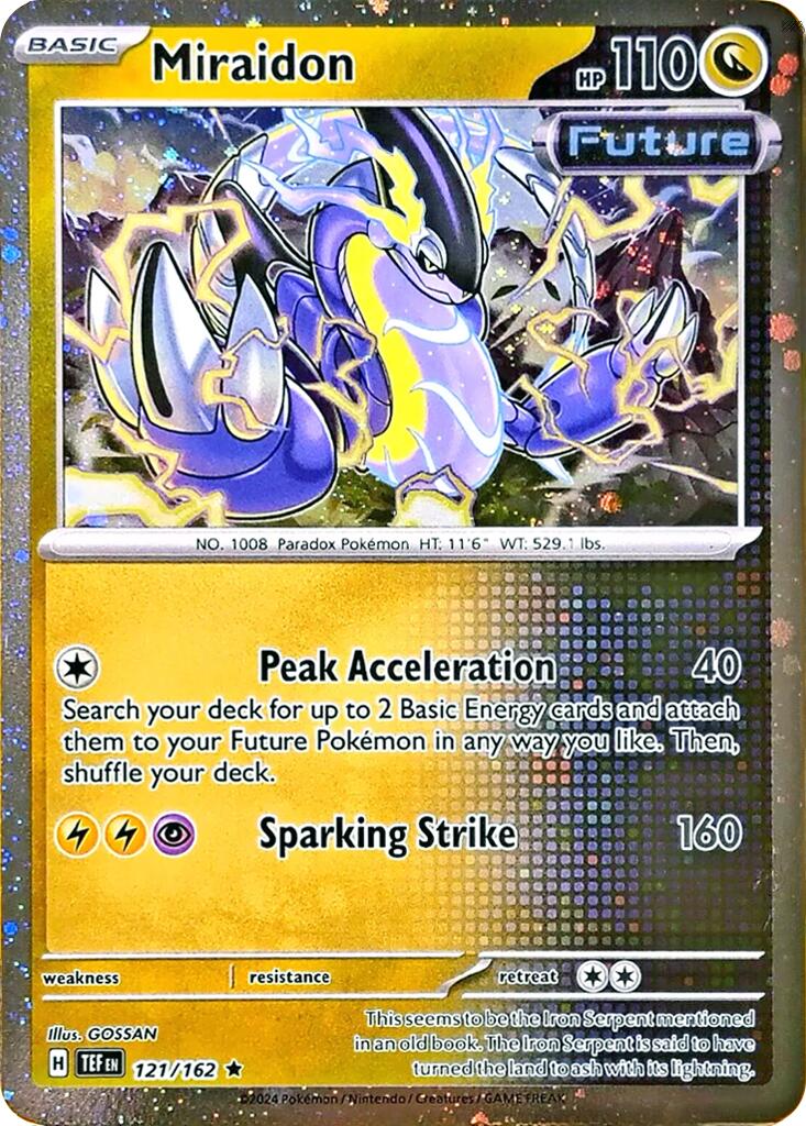 Miraidon (121/162) (Cosmos Holo) [Miscellaneous Cards] | Dumpster Cat Games