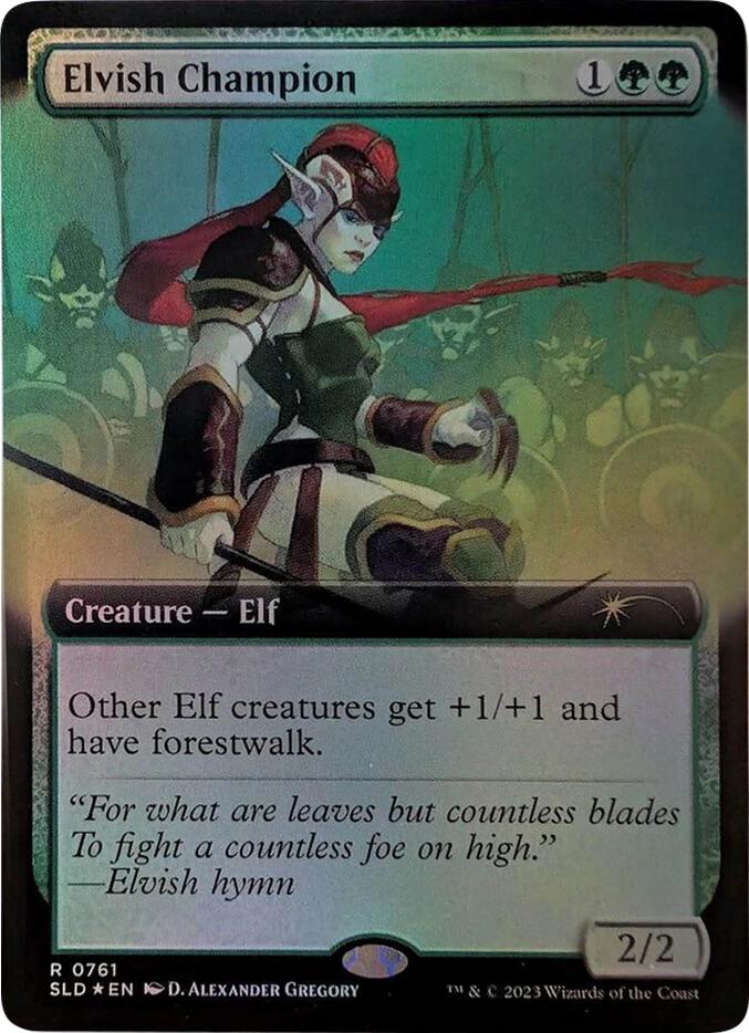 Elvish Champion (Extended Art) [Secret Lair Drop Series] | Dumpster Cat Games