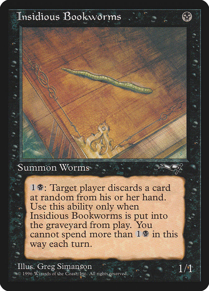 Insidious Bookworms (Single Worm) [Alliances] | Dumpster Cat Games