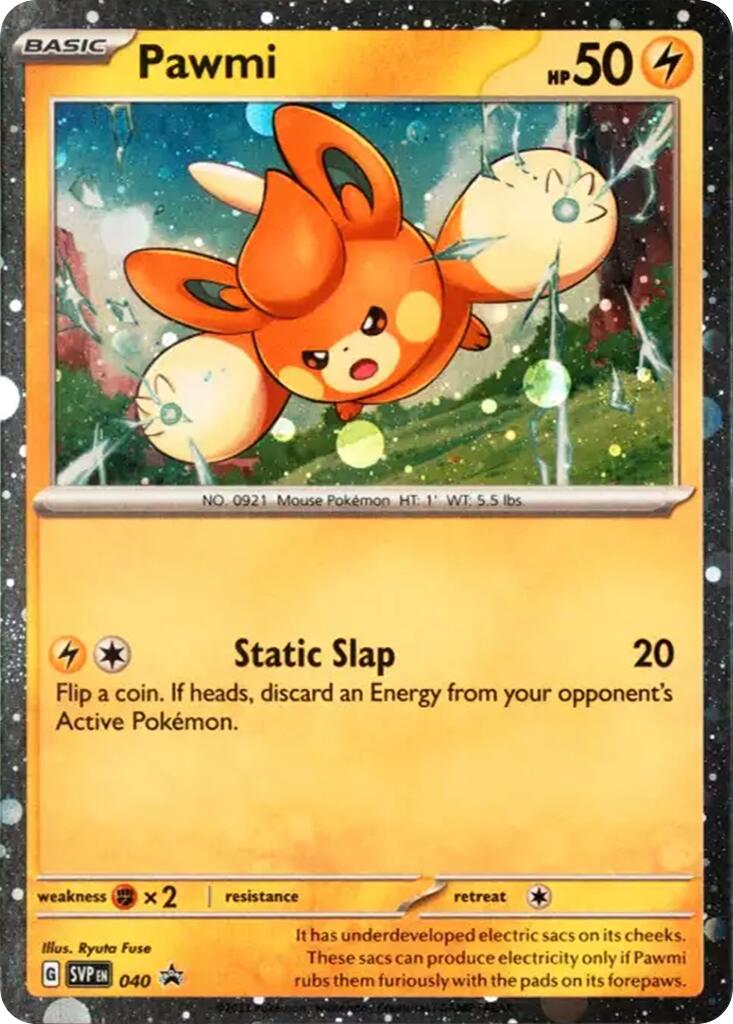 Pawmi (040) (Cosmos Holo) [Scarlet & Violet: Black Star Promos] | Dumpster Cat Games