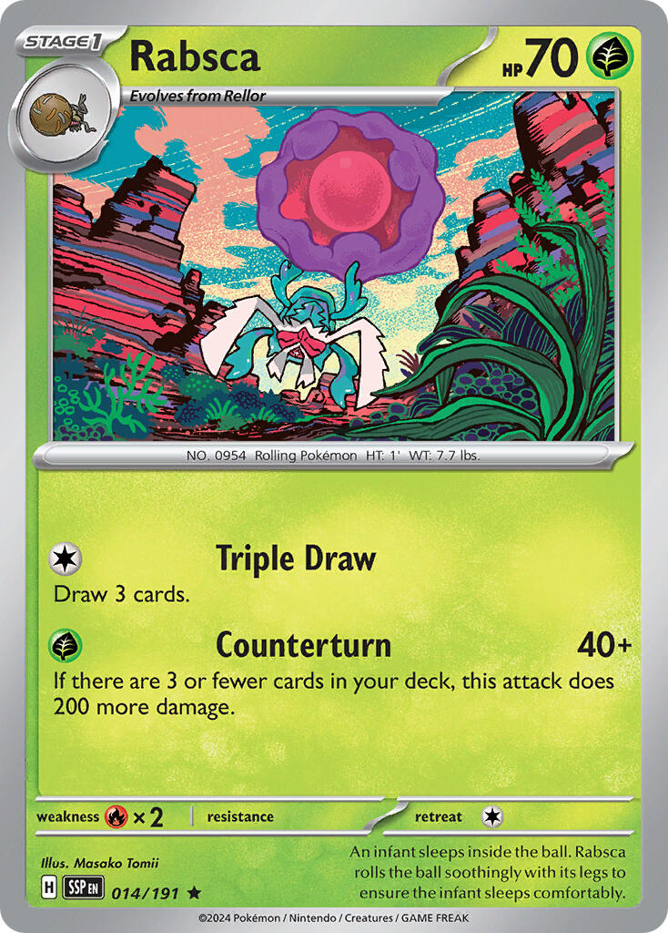 Rabsca (014/191) (Theme Deck Exclusive) [Scarlet & Violet: Surging Sparks] | Dumpster Cat Games