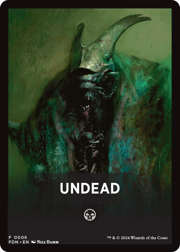 Undead Theme Card [Foundations Tokens] | Dumpster Cat Games