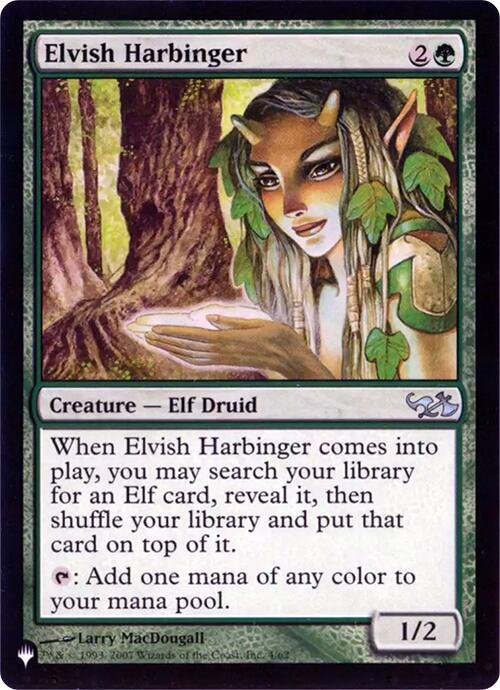Elvish Harbinger (Retro Frame) [The List] | Dumpster Cat Games