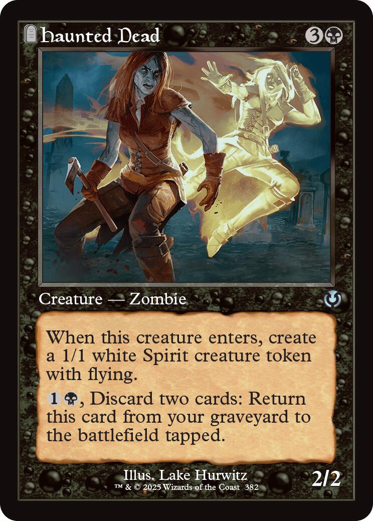 Haunted Dead (Retro Frame) [Innistrad Remastered] | Dumpster Cat Games