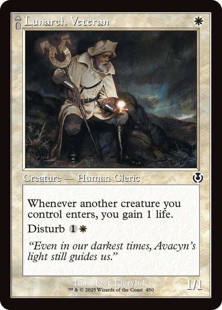 Lunarch Veteran // Luminous Phantom (Retro Frame) [Innistrad Remastered] | Dumpster Cat Games