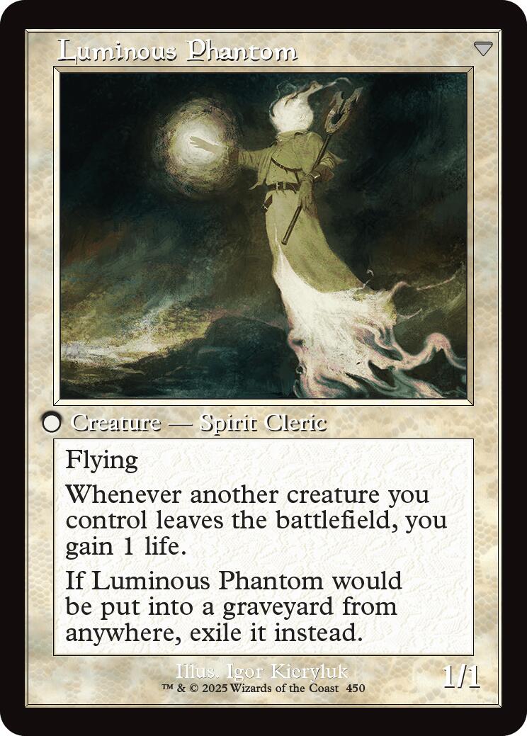 Lunarch Veteran // Luminous Phantom (Retro Frame) [Innistrad Remastered] | Dumpster Cat Games
