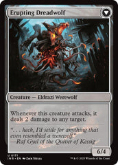 Smoldering Werewolf // Erupting Dreadwolf [Innistrad Remastered] | Dumpster Cat Games