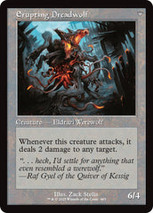 Smoldering Werewolf // Erupting Dreadwolf (Retro Frame) [Innistrad Remastered] | Dumpster Cat Games
