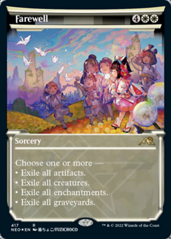 Farewell (Showcase) (Foil Etched) [Kamigawa: Neon Dynasty] | Dumpster Cat Games