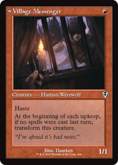 Village Messenger // Moonrise Intruder (Retro Frame) [Innistrad Remastered] | Dumpster Cat Games