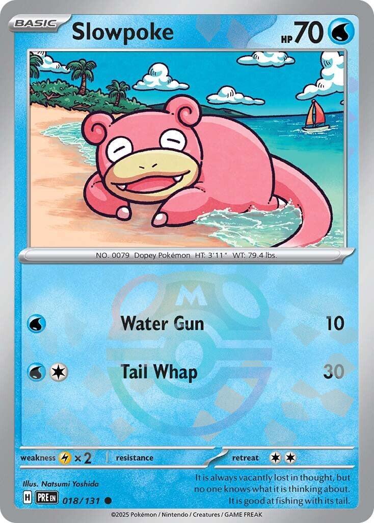 Slowpoke (018/131) (Master Ball Pattern) [Scarlet & Violet: Prismatic Evolutions] | Dumpster Cat Games