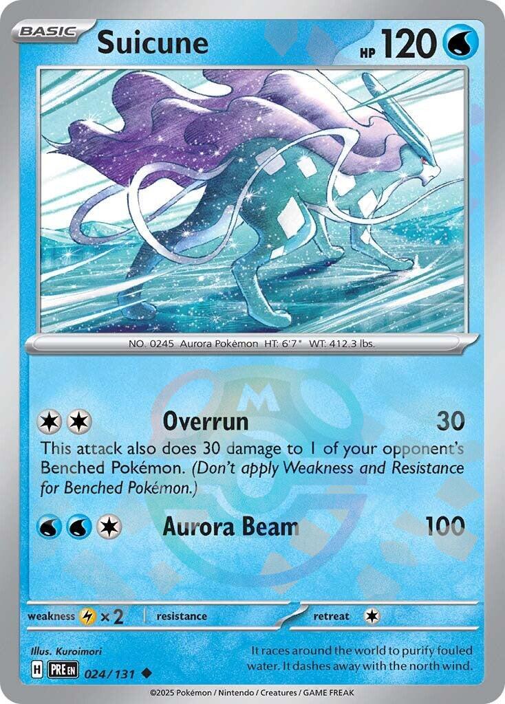 Suicune (024/131) (Master Ball Pattern) [Scarlet & Violet: Prismatic Evolutions] | Dumpster Cat Games