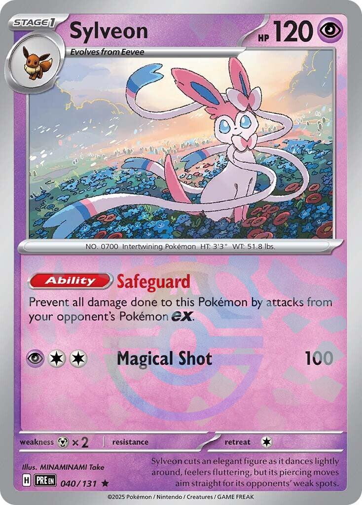 Sylveon (040/131) (Master Ball Pattern) [Scarlet & Violet: Prismatic Evolutions] | Dumpster Cat Games