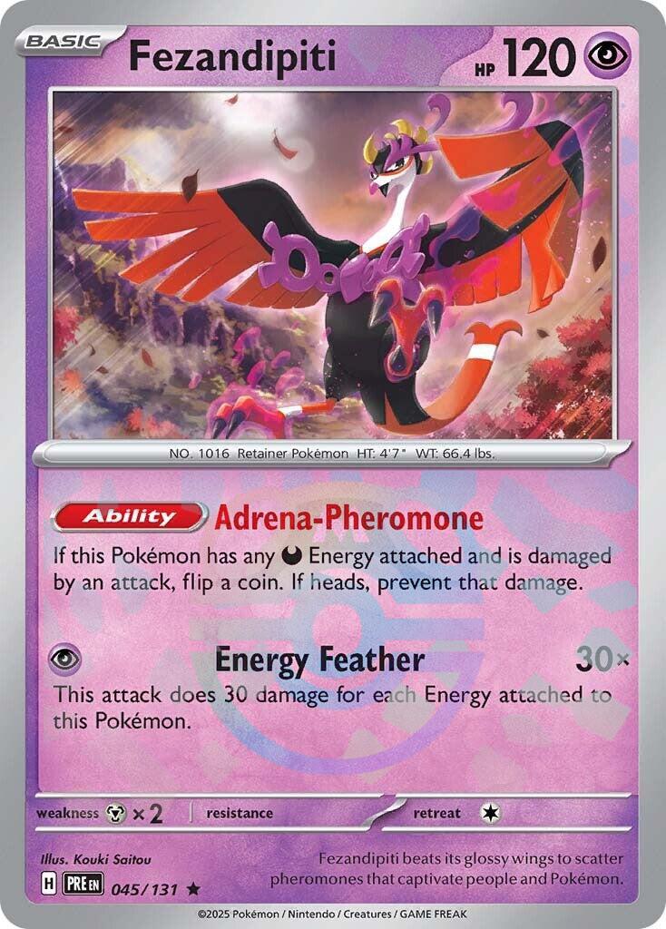 Fezandipiti (045/131) (Master Ball Pattern) [Scarlet & Violet: Prismatic Evolutions] | Dumpster Cat Games