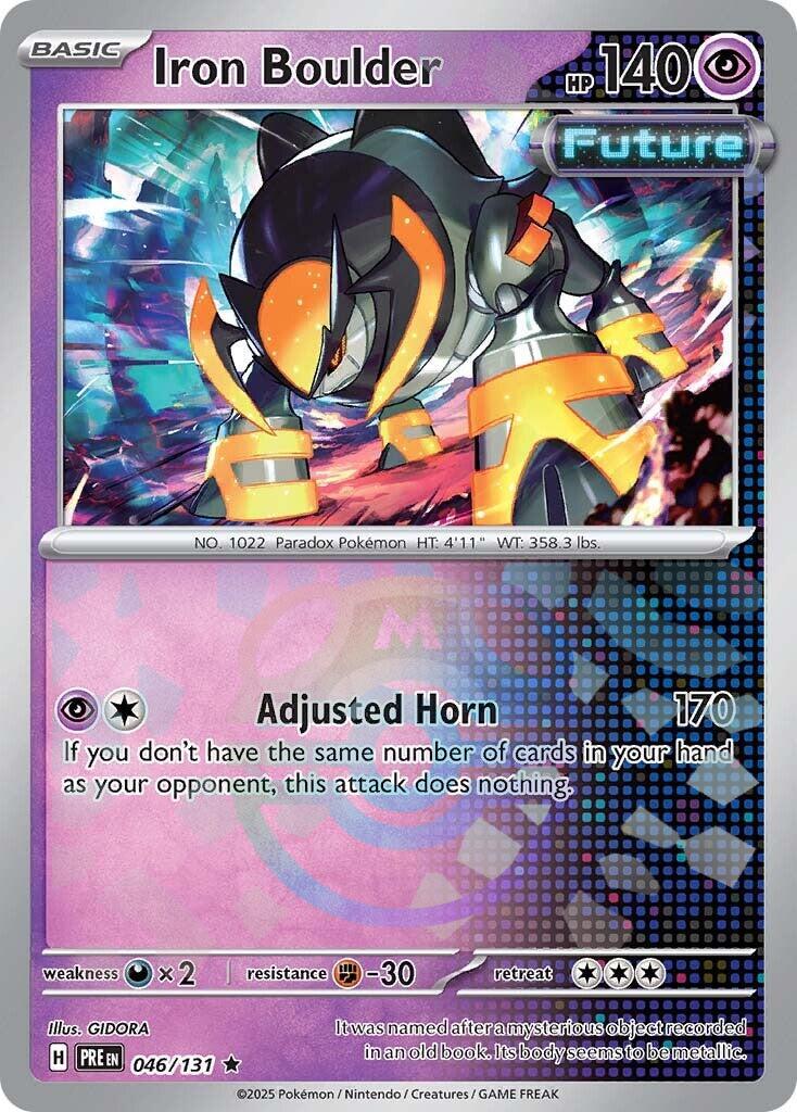 Iron Boulder (046/131) (Master Ball Pattern) [Scarlet & Violet: Prismatic Evolutions] | Dumpster Cat Games