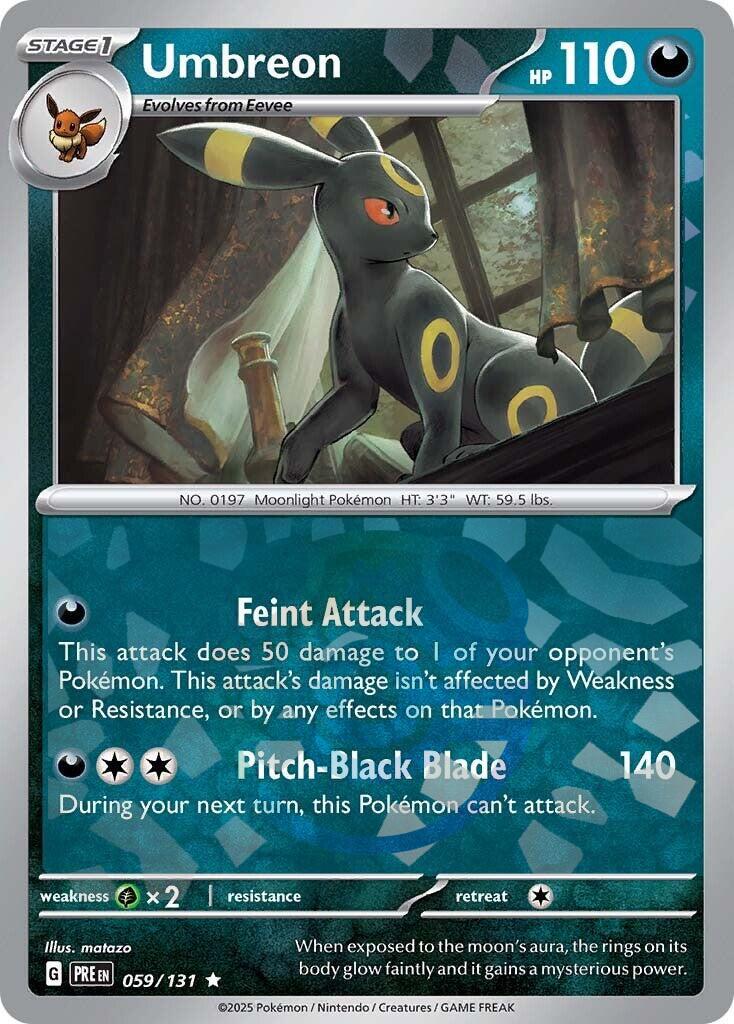 Umbreon (059/131) (Master Ball Pattern) [Scarlet & Violet: Prismatic Evolutions] | Dumpster Cat Games