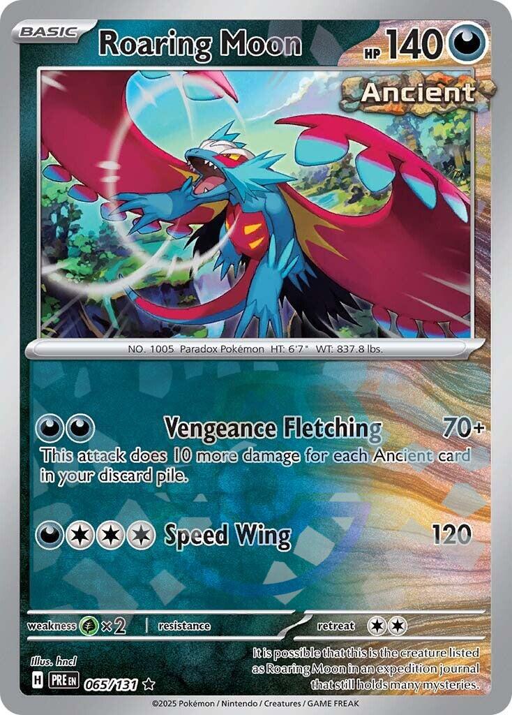 Roaring Moon (065/131) (Master Ball Pattern) [Scarlet & Violet: Prismatic Evolutions] | Dumpster Cat Games