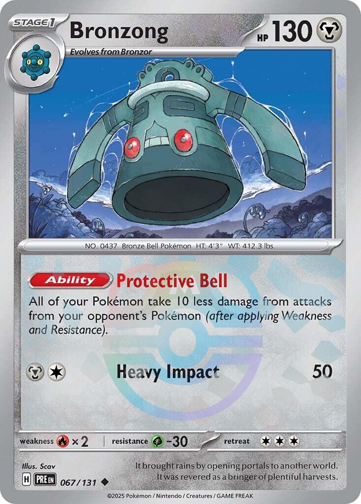 Bronzong (067/131) (Master Ball Pattern) [Scarlet & Violet: Prismatic Evolutions] | Dumpster Cat Games