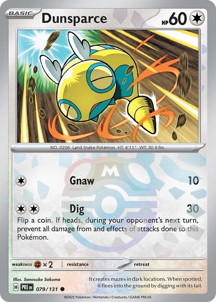 Dunsparce (079/131) (Master Ball Pattern) [Scarlet & Violet: Prismatic Evolutions] | Dumpster Cat Games