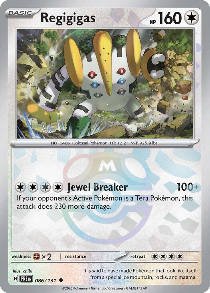 Regigigas (086/131) (Master Ball Pattern) [Scarlet & Violet: Prismatic Evolutions] | Dumpster Cat Games