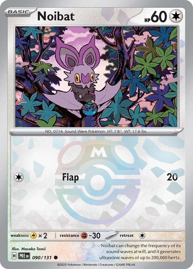 Noibat (090/131) (Master Ball Pattern) [Scarlet & Violet: Prismatic Evolutions] | Dumpster Cat Games