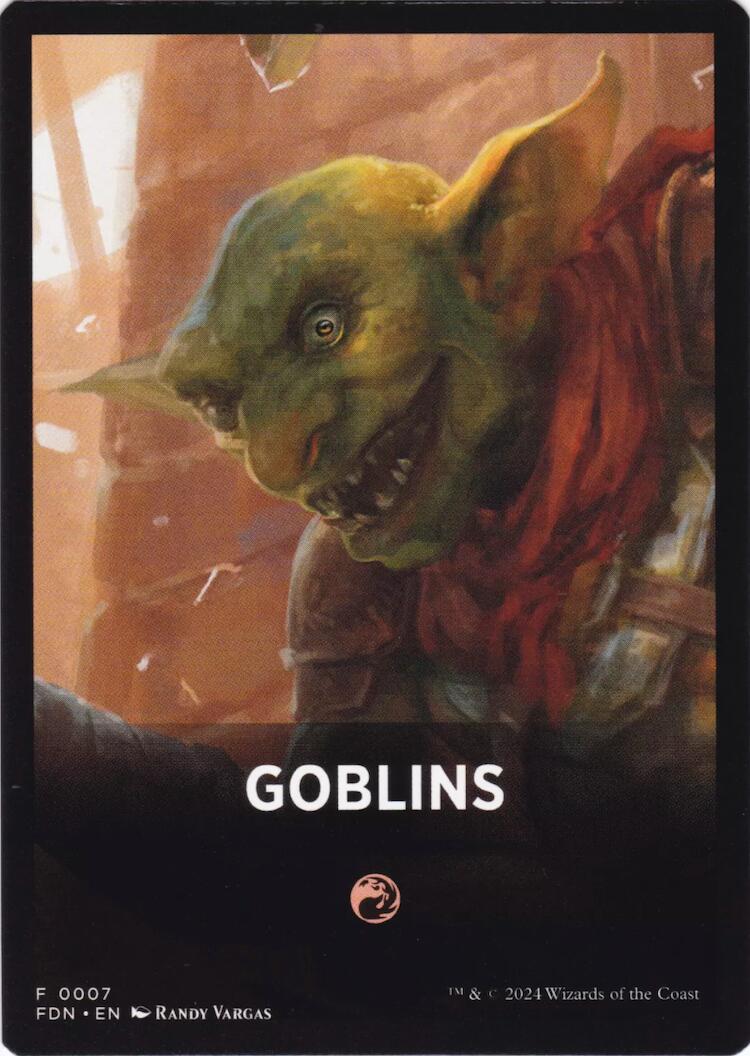 Goblins Theme Card [Foundations Tokens] | Dumpster Cat Games