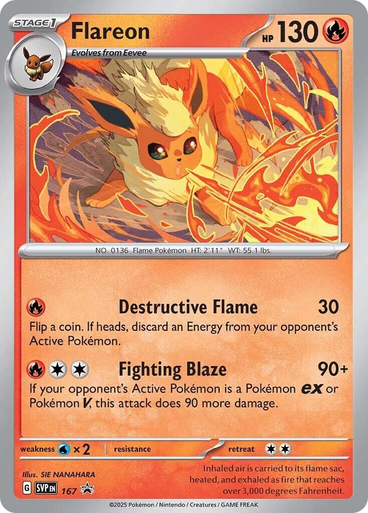 Flareon (SVP167) [Scarlet & Violet: Black Star Promos] | Dumpster Cat Games