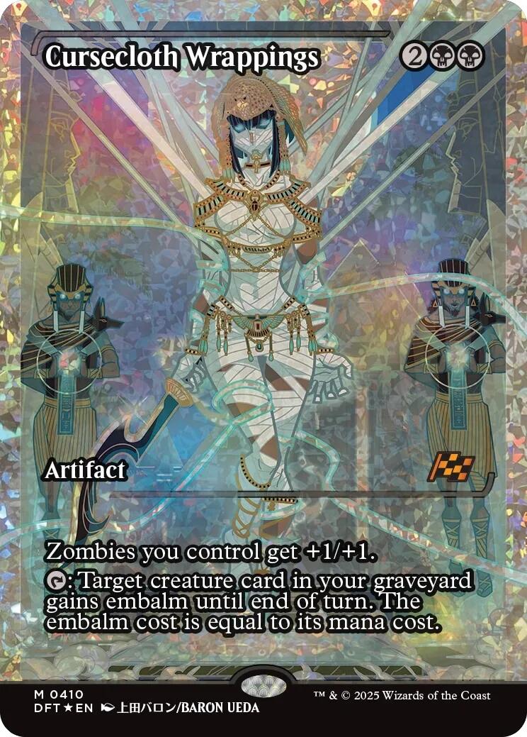 Cursecloth Wrappings (Showcase Fracture Foil) (Japanese) [Aetherdrift] | Dumpster Cat Games