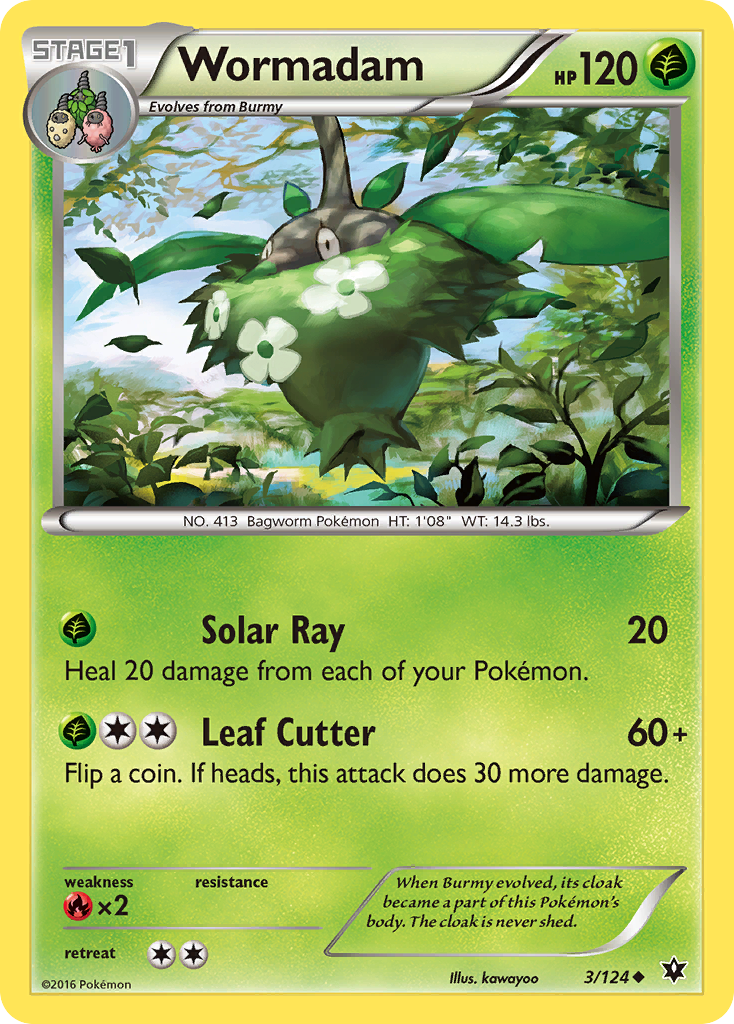 Wormadam (3/124) [XY: Fates Collide] | Dumpster Cat Games