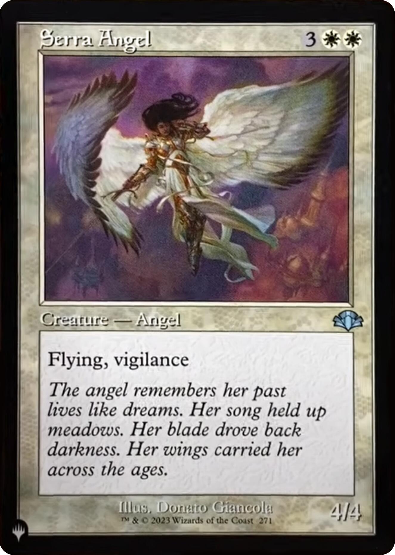 Serra Angel (Retro Frame) [The List] | Dumpster Cat Games