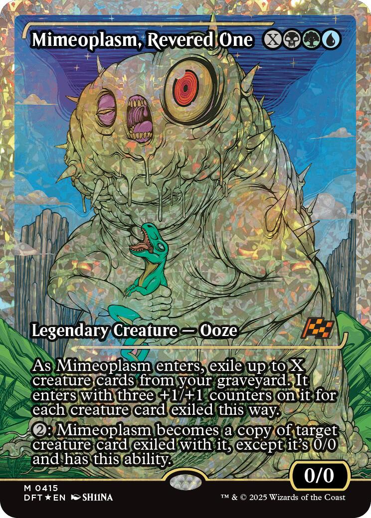 Mimeoplasm, Revered One (Showcase Fracture Foil) (Japanese) [Aetherdrift] | Dumpster Cat Games