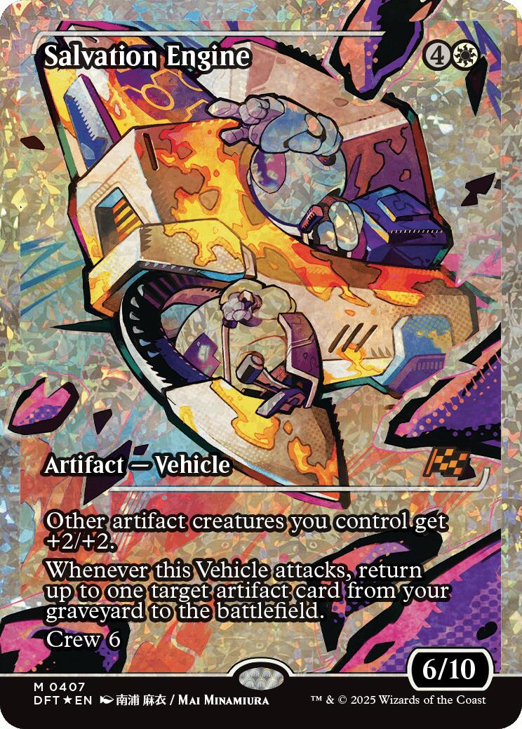 Salvation Engine (Showcase Fracture Foil) (Japanese) [Aetherdrift] | Dumpster Cat Games