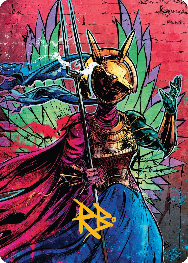 Hazoret, Godseeker Art Card (Gold-Stamped Signature) [Aetherdrift Art Series] | Dumpster Cat Games