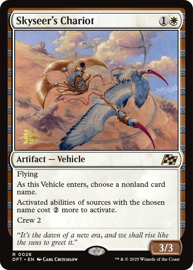 Skyseer's Chariot [Aetherdrift Prerelease Promos] | Dumpster Cat Games
