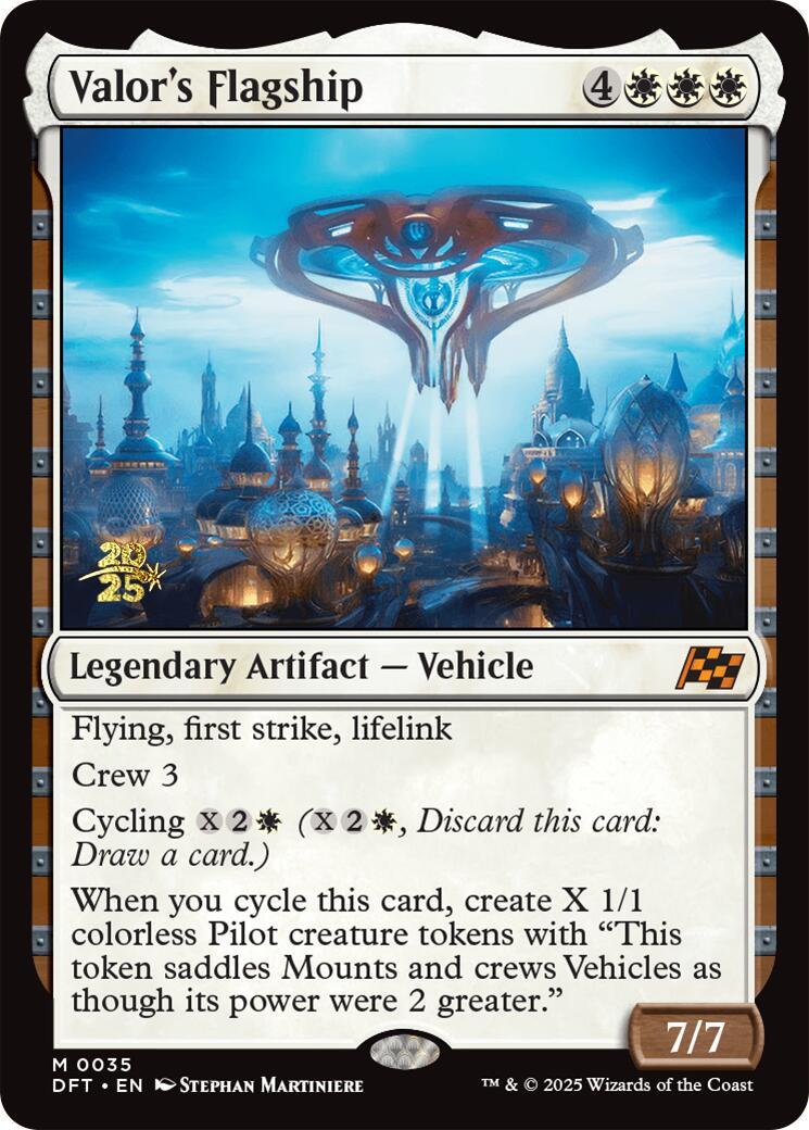 Valor's Flagship [Aetherdrift Prerelease Promos] | Dumpster Cat Games
