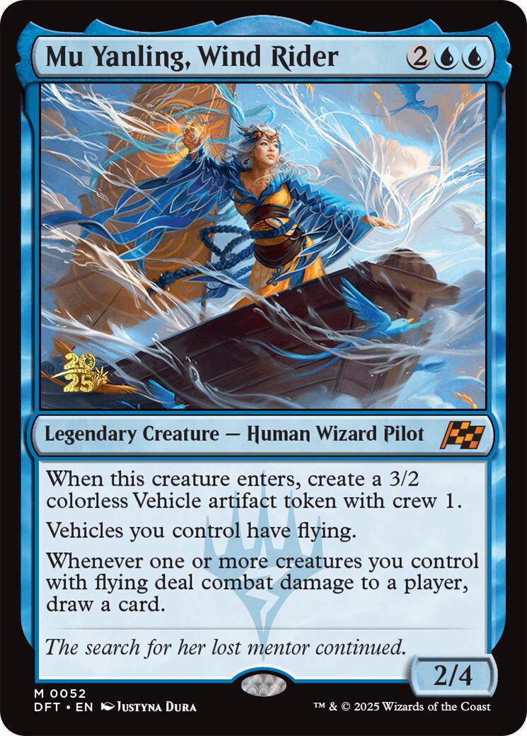 Mu Yanling, Wind Rider [Aetherdrift Prerelease Promos] | Dumpster Cat Games