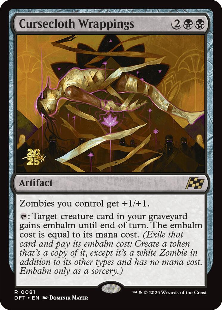 Cursecloth Wrappings [Aetherdrift Prerelease Promos] | Dumpster Cat Games