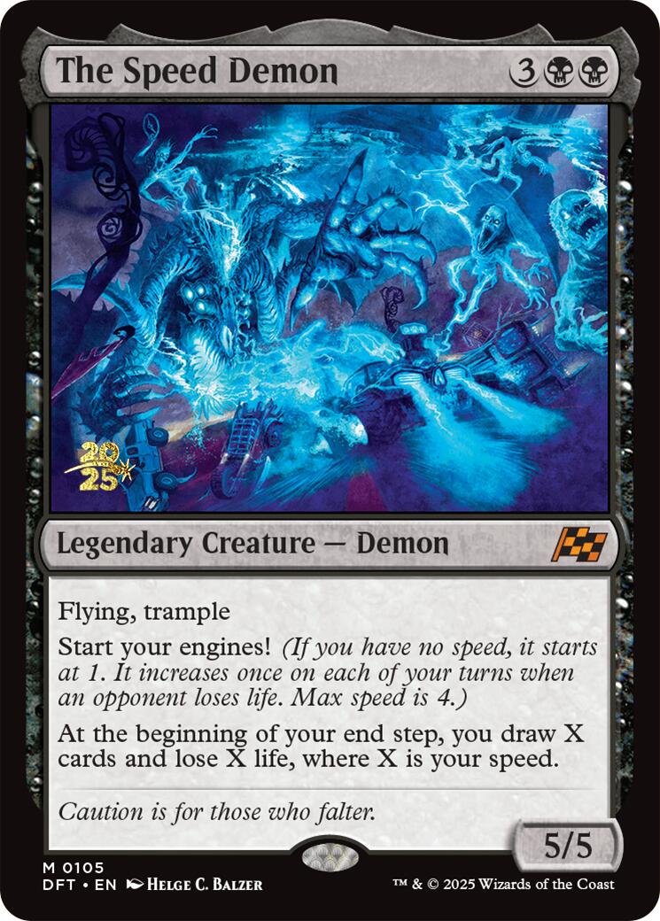 The Speed Demon [Aetherdrift Prerelease Promos] | Dumpster Cat Games