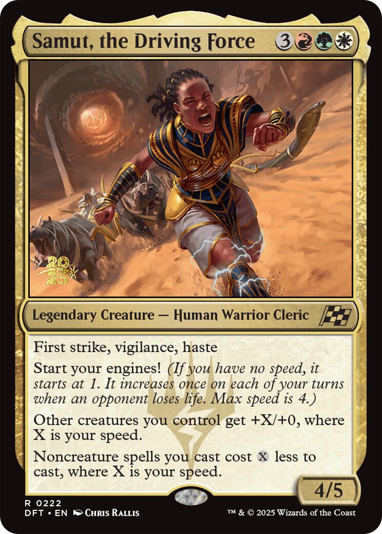 Samut, the Driving Force [Aetherdrift Prerelease Promos] | Dumpster Cat Games